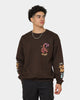 Goat Crew Too Weird To Live Vintage Crewneck Brown