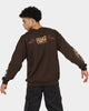 Goat Crew Too Weird To Live Vintage Crewneck Brown