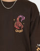 Goat Crew Too Weird To Live Vintage Crewneck Brown