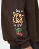 Goat Crew Too Weird To Live Vintage Crewneck Brown