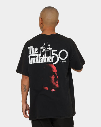 The Godfather Il Padrino Logo Uomo T-Shirt Nero Regular
