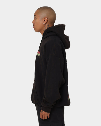 Goat Crew X One Punch Man One Punch Man Vintage Hoodie Black Wash