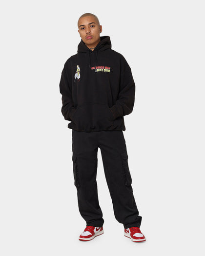 Goat Crew X One Punch Man One Punch Man Vintage Hoodie Black Wash