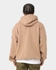 New Era Los Angeles Dodgers Quarter Zip Sleeve Script Hoodie Khaki/Black