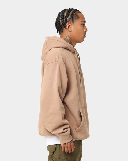 New Era Las Vegas Raiders Quarter Zip Sleeve Script Hoodie Khaki/Black