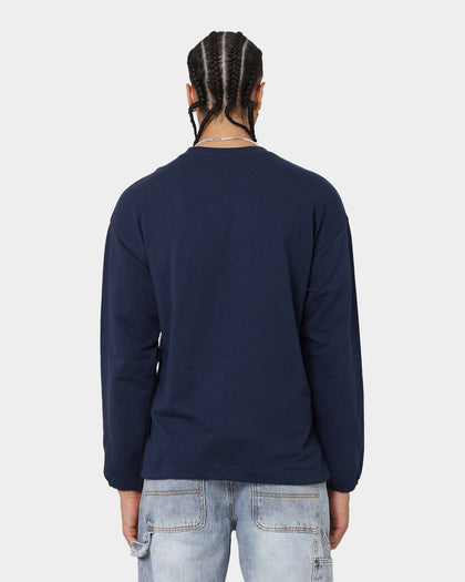 Guess Originals Go Collegiate Crewneck Blackened Blue