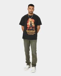 Goat Crew X Stranger Things Metal Vintage T-Shirt Vintage Black