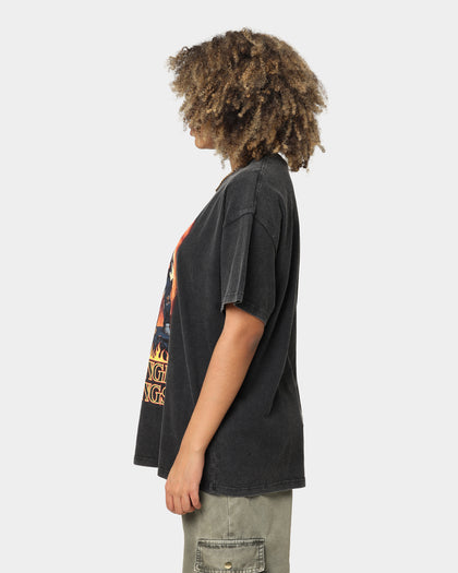 Goat Crew X Stranger Things Metal Vintage T-Shirt Vintage Black