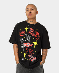 Rats Get Fat Sinners T-Shirt Black