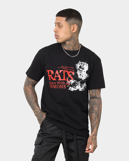 Rats Get Fat Down With My Demons T-Shirt Black