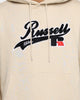 Russell Athletic Boucle Fleece Hoodie Stone