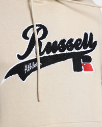 Russell Athletic Boucle Fleece Hoodie Stone