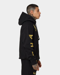 Champion Reverse Weave Large Arch Hoodie Black/Gold