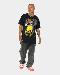 Goat Crew Playoff Skeleton T-Shirt Black/Yellow