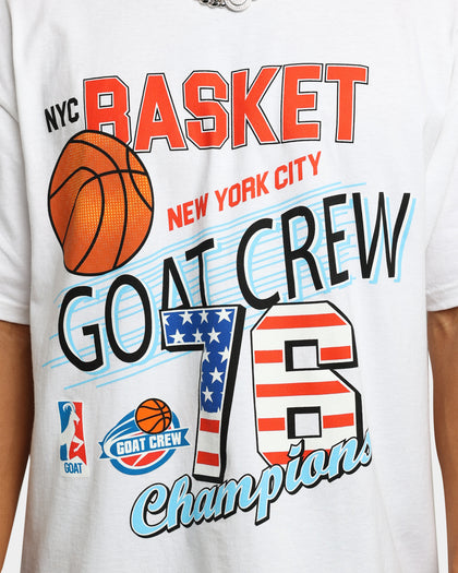 Goat Crew New York Champs T-Shirt White