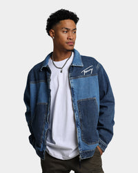 Tommy Jeans Panel Zip Denim Jacket Denim Light