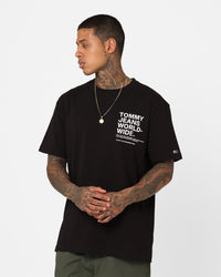 Tommy Jeans Worldwide Text T-Shirt Black