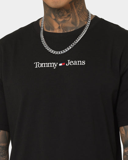 Tommy Jeans TJM Classic Linear Logo T-Shirt Black