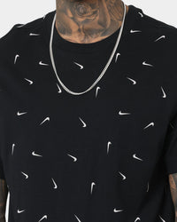 Nike Nike Sportswear Club All-Over Print T-Shirt Black