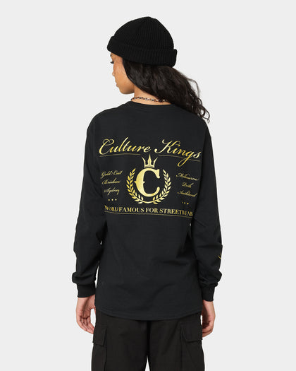 Culture Kings CK Long Sleeve Tee Black