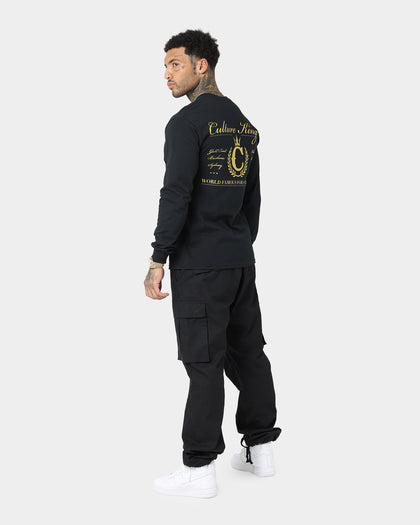 Culture Kings CK Long Sleeve Tee Black