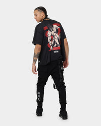 DXXMLIFE X Attack On Titan Eren DXXM Vintage T-Shirt Aged Black