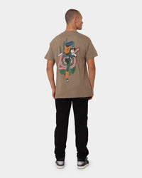 Goat Crew X Naruto Rock Lee CLR T-Shirt Brown