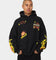 Goat Crew All Over No Cap Vintage Hoodie Black Wash
