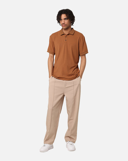 XXIII Luis Rib Polo Shirt Brown