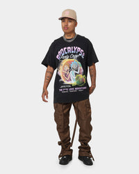 Goat Crew X Rick And Morty Apocalypse Vintage T-Shirt Black Wash