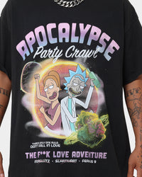 Goat Crew X Rick And Morty Apocalypse Vintage T-Shirt Black Wash