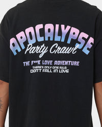 Goat Crew X Rick And Morty Apocalypse Vintage T-Shirt Black Wash