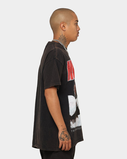 Goat Crew X Muhammad Ali Ringer Vintage T-Shirt Black Wash