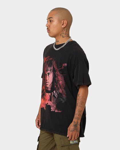 Goat Crew X Stranger Things Eddie Vintage T-Shirt Black Wash