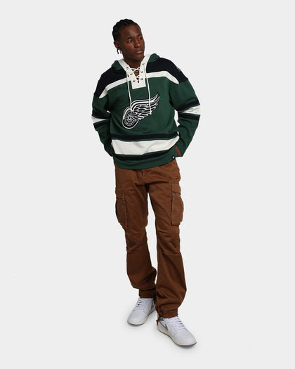 47 Brand Detroit Red Wings Superior Lacer Hoodie Dark Green