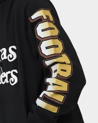 Majestic Athletic Las Vegas Raiders Puff Print Patch Hoodie Faded Black