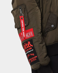Loiter Void Bomber Jacket Green