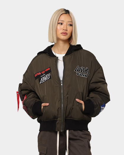 Loiter Void Bomber Jacket Green