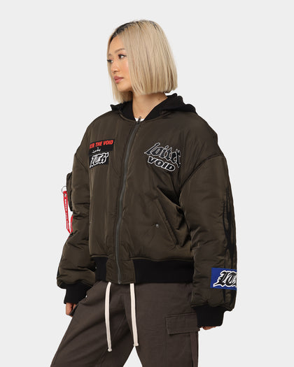 Loiter Void Bomber Jacket Green