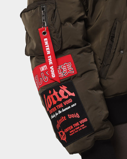 Loiter Void Bomber Jacket Green