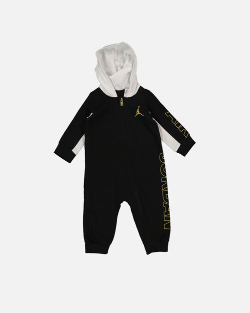 Jordan Infants' Holiday Shine Hooded Coverall Black
