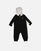 Jordan Infants' Holiday Shine Hooded Coverall Black