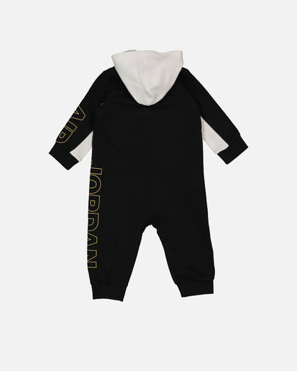 Jordan Infants' Holiday Shine Hooded Coverall Black