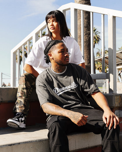 Dreamville Dreamville Logo Vintage T-Shirt Washed Black