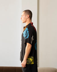 Carré Rose Bunch Button Up Shirt Black