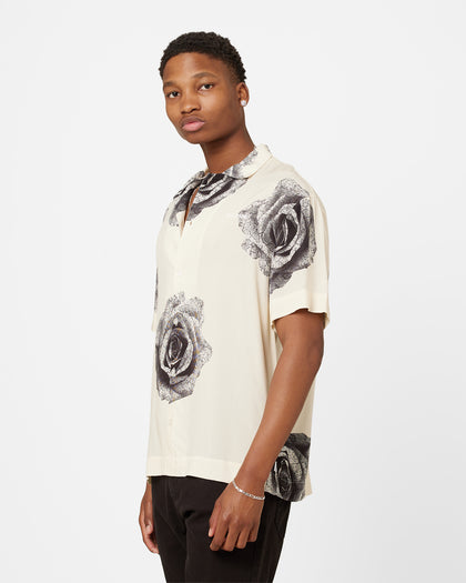 Carré Rose Bunch Button Up Shirt Off White