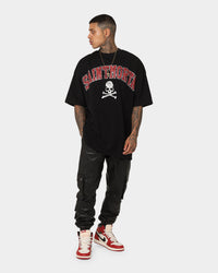 Saint Morta Members Club Boxy T-Shirt Black/Red