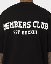 Saint Morta Members Club Boxy T-Shirt Black/Red