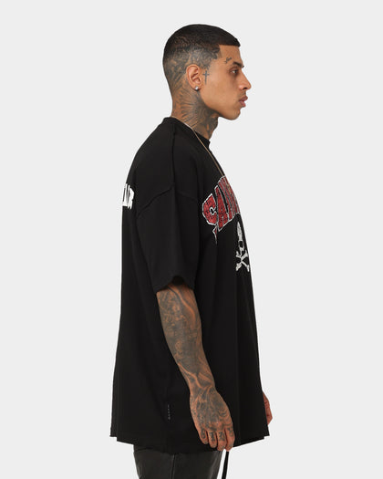 Saint Morta Members Club Boxy T-Shirt Black/Red