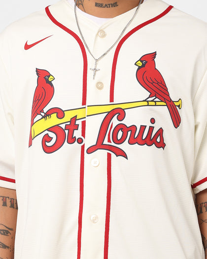 Nike St. Louis Cardinals Official Replica Alternative Jersey Pro Cream